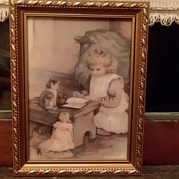 Wall Decor Set Of 3 Gold Framed Pictures Poshmark